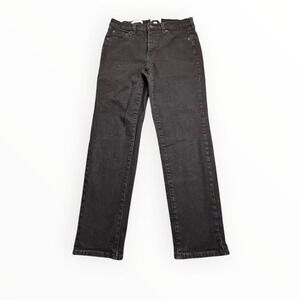 Universal Thread Jeans Womens 10R Black Mid‎ Rise 80s Slim Stretch Denim Pants